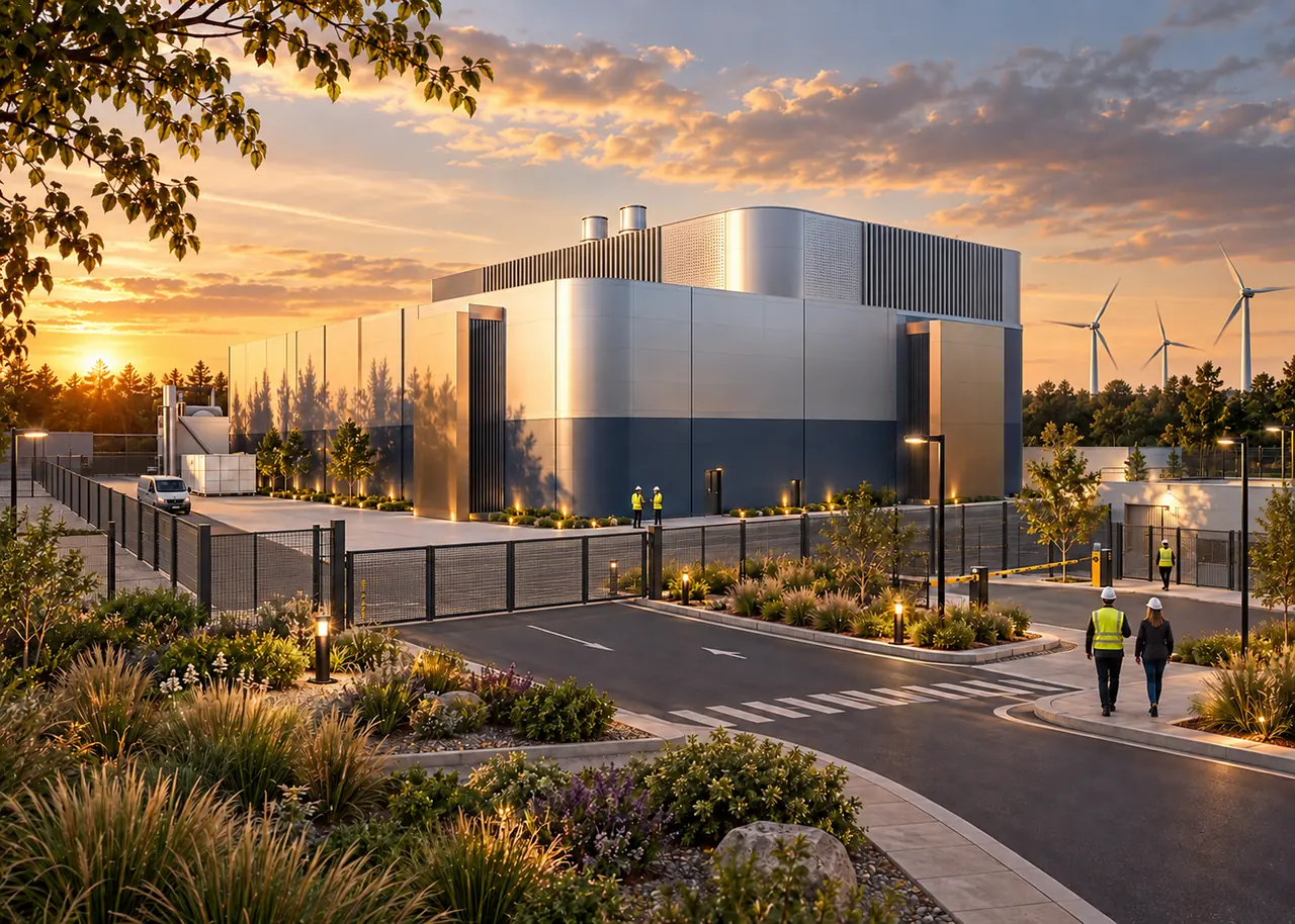Representative image of a small modular reactor facility